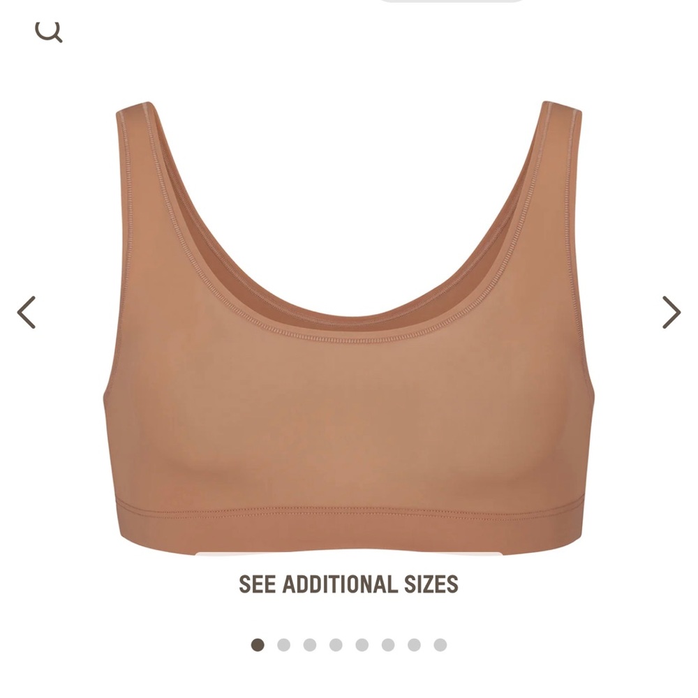Skims jelly sheer scoop neck bralette - sienna - size 2X - new with tags